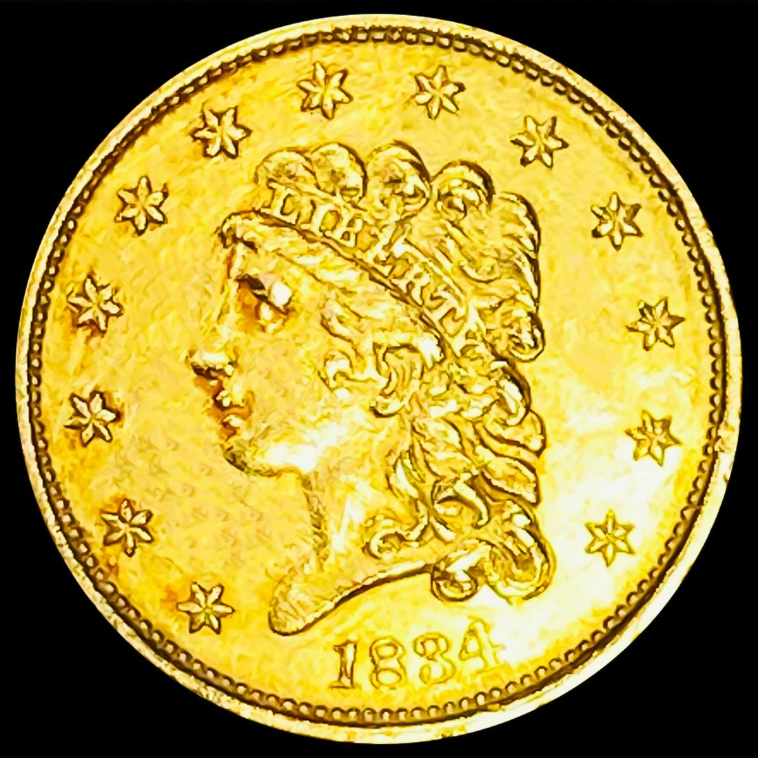 1834 $2.50 Gold Quarter Eagle NEARLY UNCIRCULATED (1 of 2)