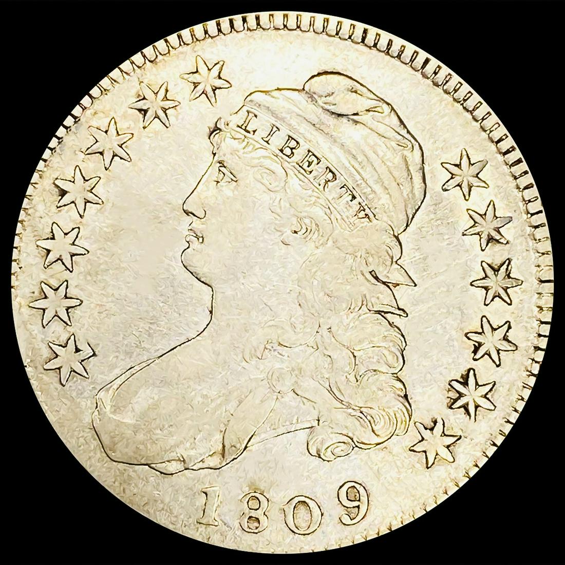 1809 Capped Bust Half Dollar LIGHTLY CIRCULATED (1 of 2)