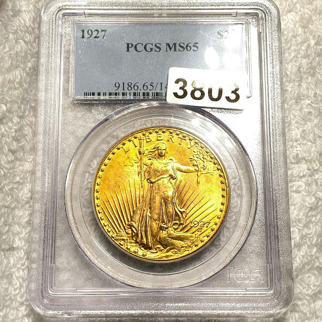 1927 $20 Gold Double Eagle PCGS - MS65 (1 of 2)
