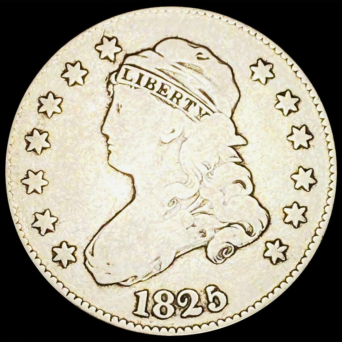 1825/2 Capped Bust Quarter LIGHTLY CIRCULATED (1 of 2)
