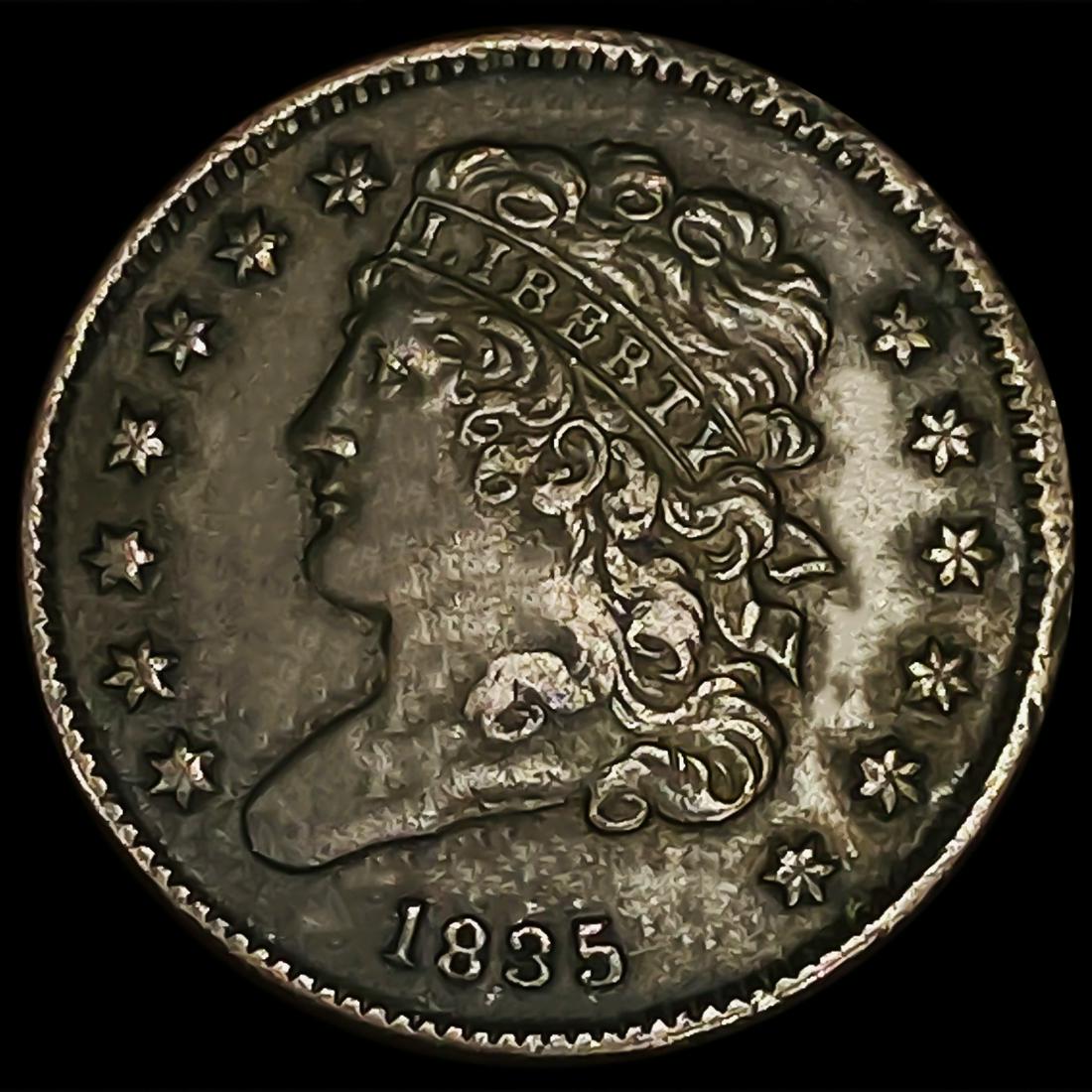 1835 Classic Head Half Cent CLOSELY UNCIRCULATED (1 of 2)