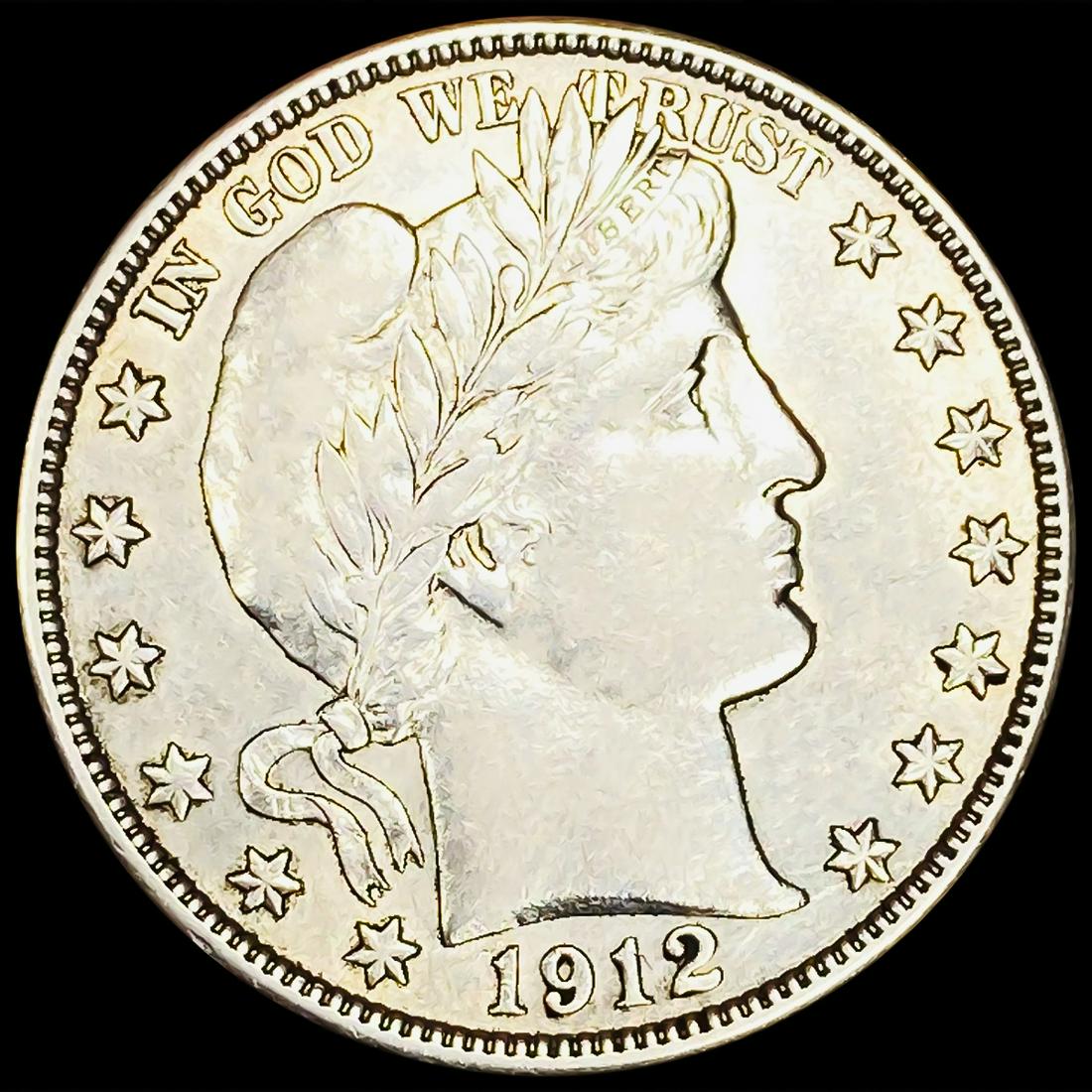 1912-S Barber Half Dollar CLOSELY UNCIRCULATED (1 of 2)