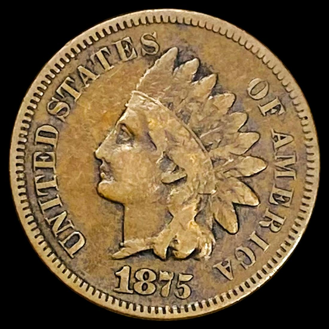 1875 Indian Head Cent CLOSELY UNCIRCULATED (1 of 2)