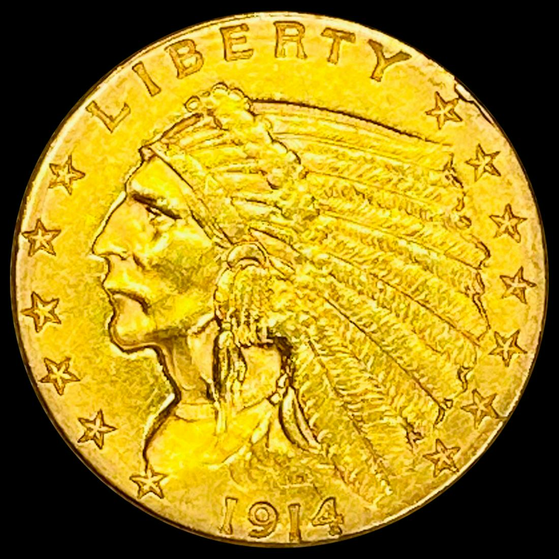1914 $2.50 Gold Quarter Eagle NEARLY UNCIRCULATED (1 of 2)