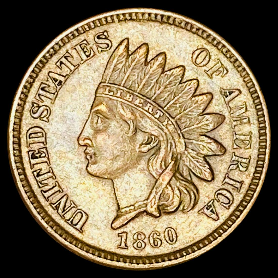 1860 Indian Head Cent CLOSELY UNCIRCULATED (1 of 2)