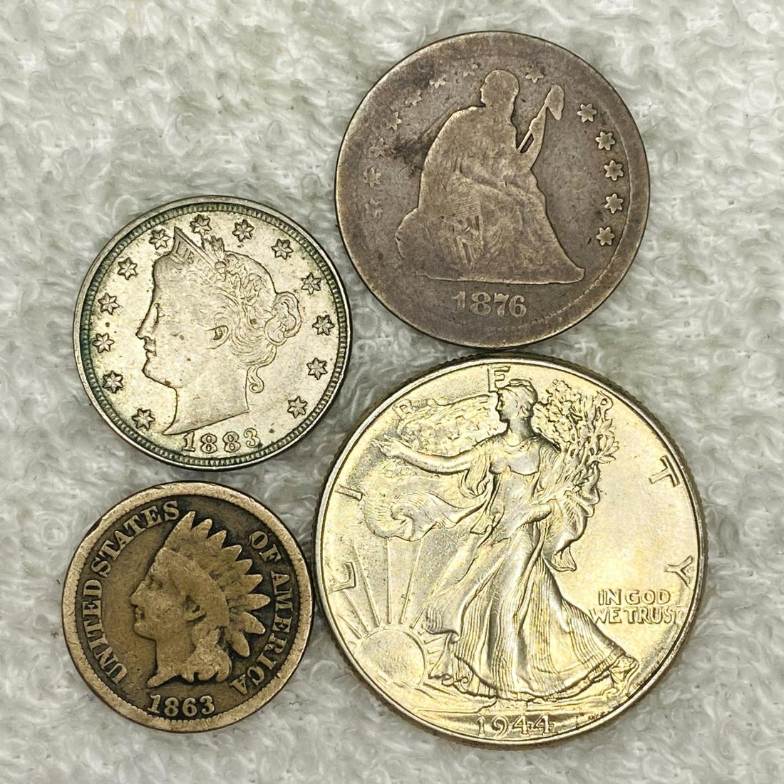 x4 Misc Coins ABOUT UNCIRCULATED (1 of 2)