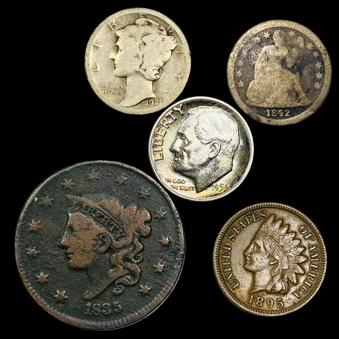 x5 Misc Coins LIGHTLY CIRCULATED (1 of 2)