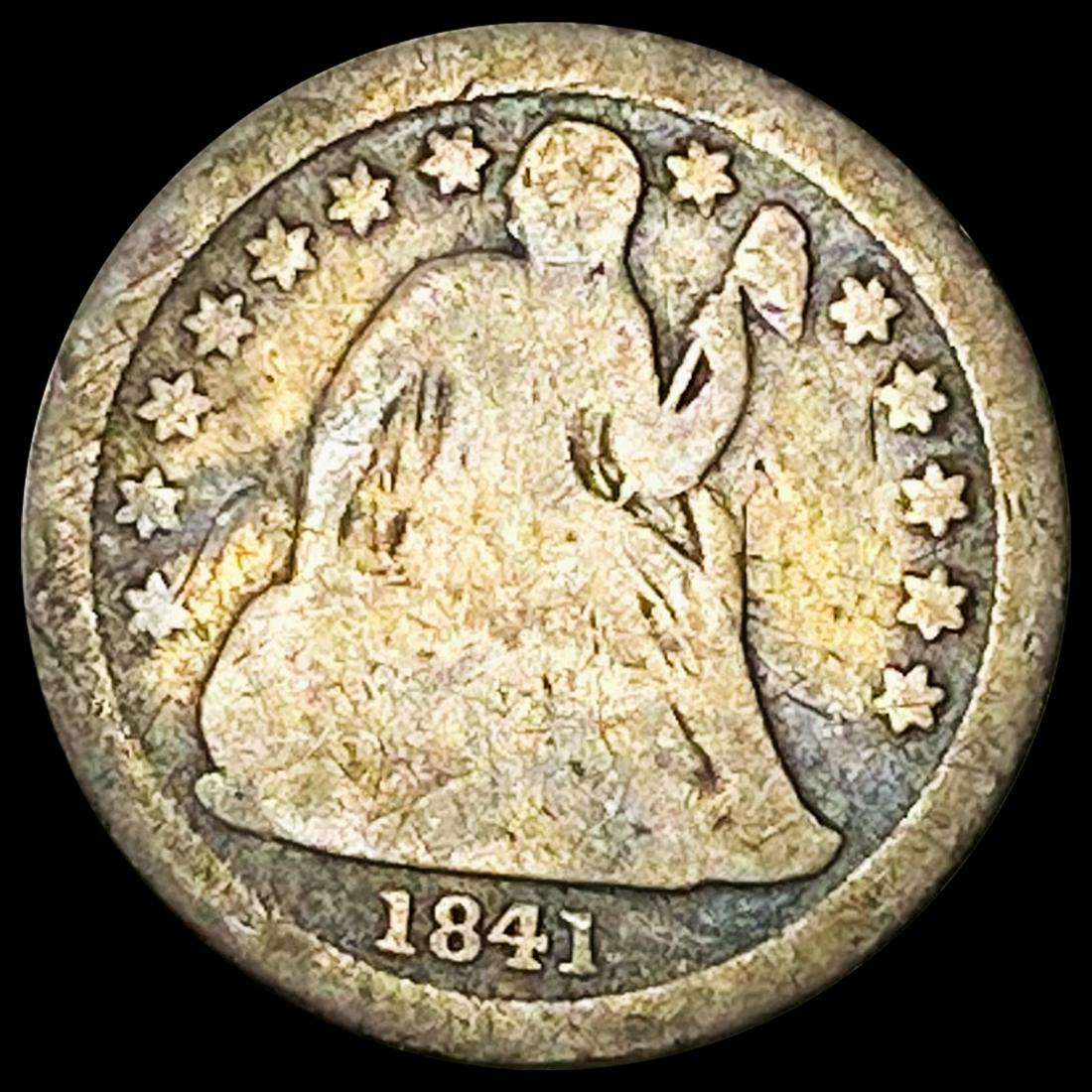 1841-O Seated Liberty Dime NICELY CIRCULATED (1 of 2)