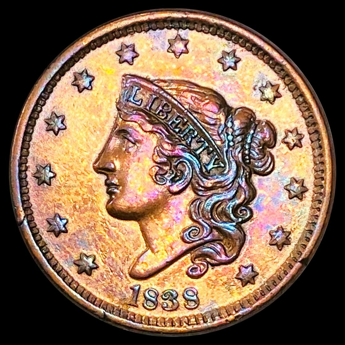 1838 Braided Hair Large Cent ABOUT UNCIRCULATED (1 of 2)
