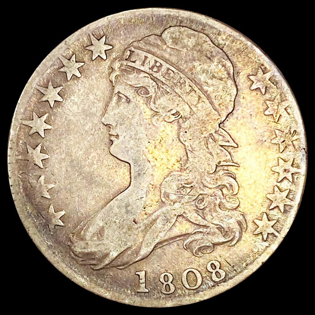 1808 Capped Bust Half Dollar NICELY CIRCULATED (1 of 2)