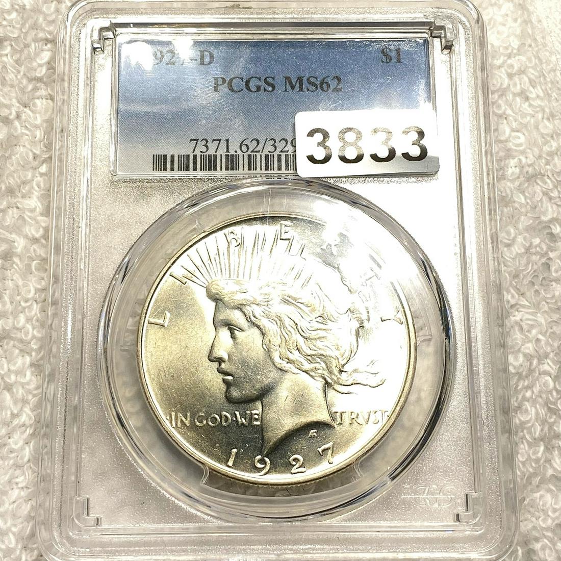 1927-D Silver Peace Dollar PCGS - MS62 (1 of 2)