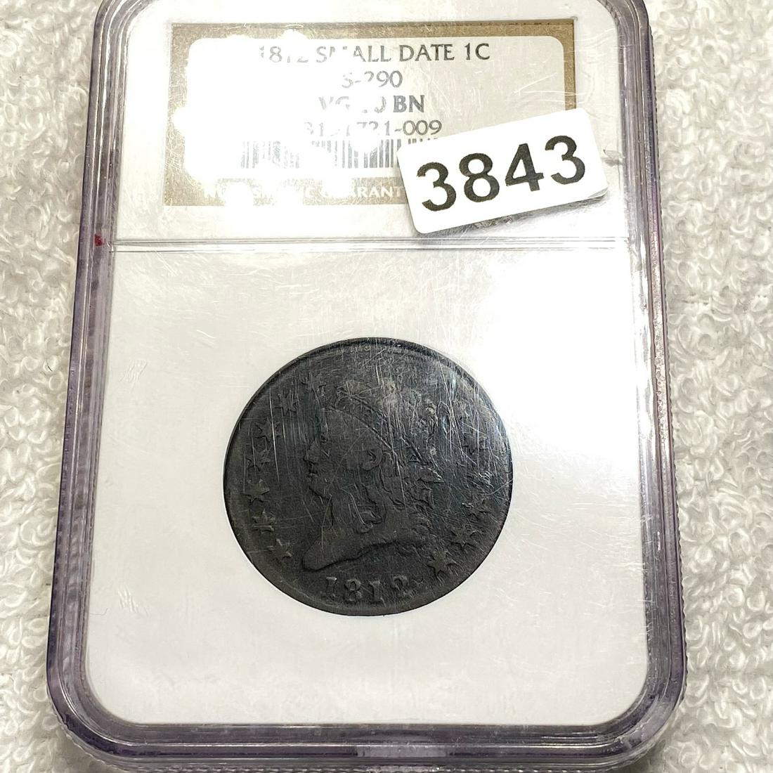 1812 Small Date Classic Head Large Cent NGC - (1 of 2)