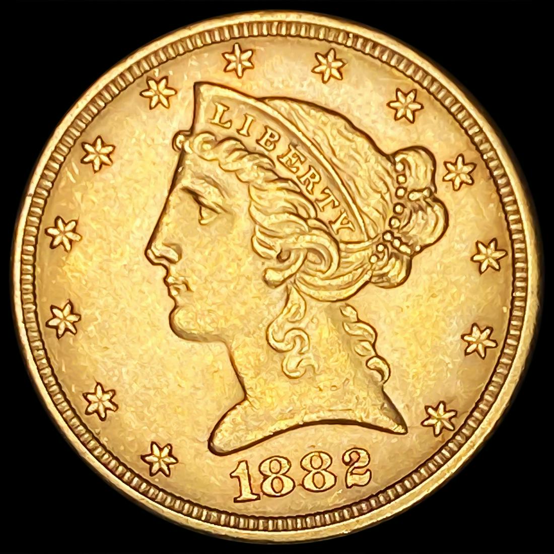 1882 $5 Gold Half Eagle UNCIRCULATED (1 of 2)