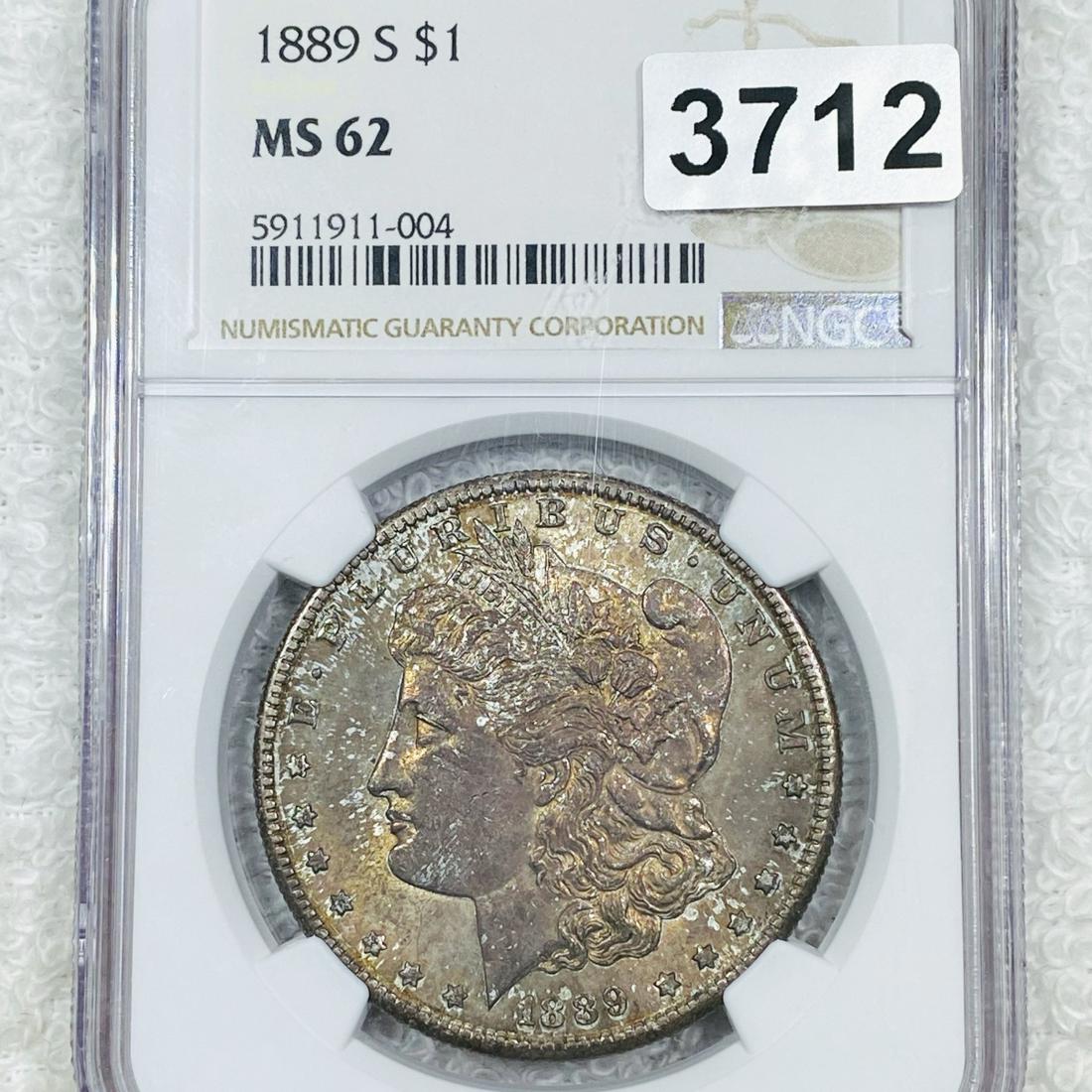 1889-S Morgan Silver Dollar NGC - MS62 (1 of 2)