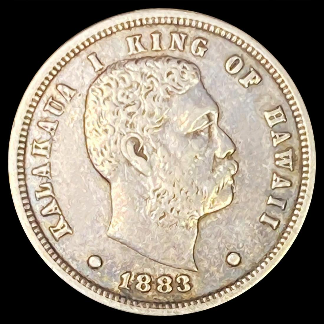 1883 Kingdom of Hawaii Dime NEARLY UNCIRCULATED (1 of 2)