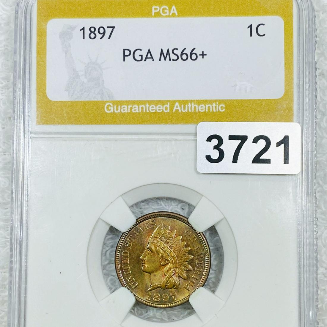 1897 Indian Head Cent PGA - MS66+ (1 of 2)