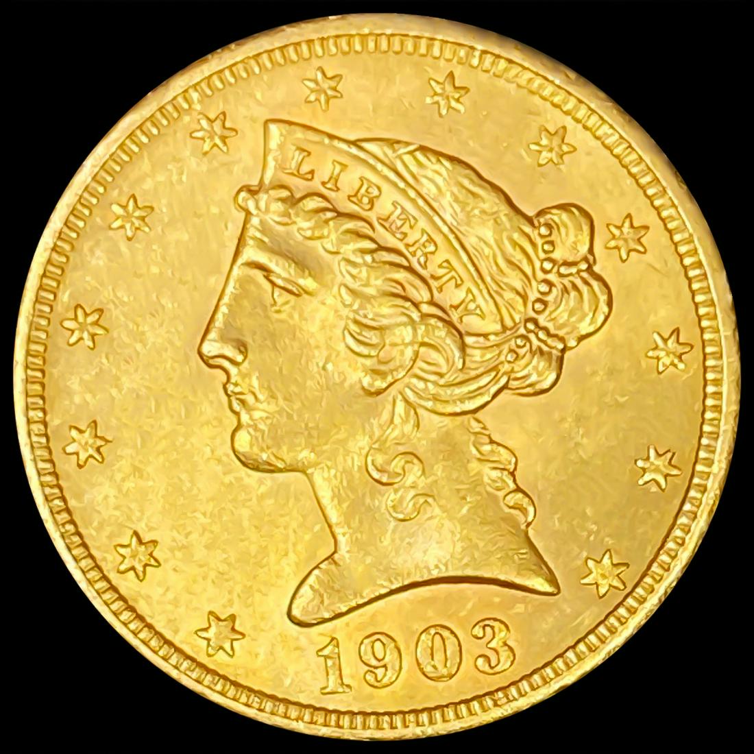 1903 $5 Gold Half Eagle UNCIRCULATED (1 of 2)
