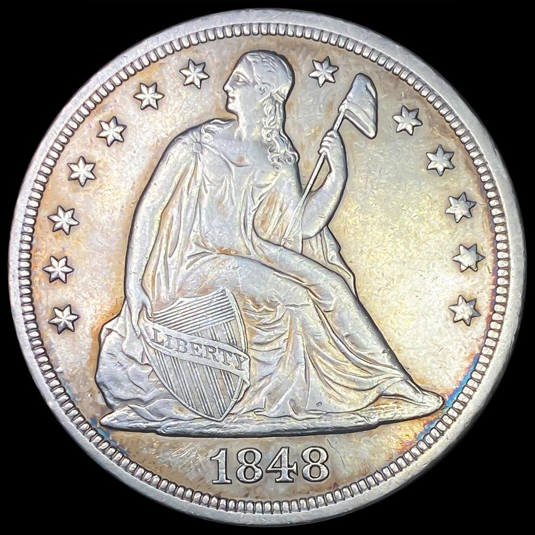 1848 Seated Liberty Dollar CLOSELY UNCIRCULATED (1 of 2)