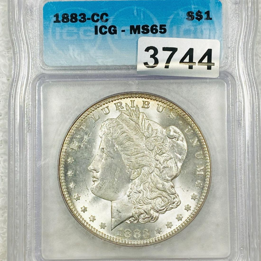 1883-CC Morgan Silver Dollar ICG - MS65 (1 of 2)
