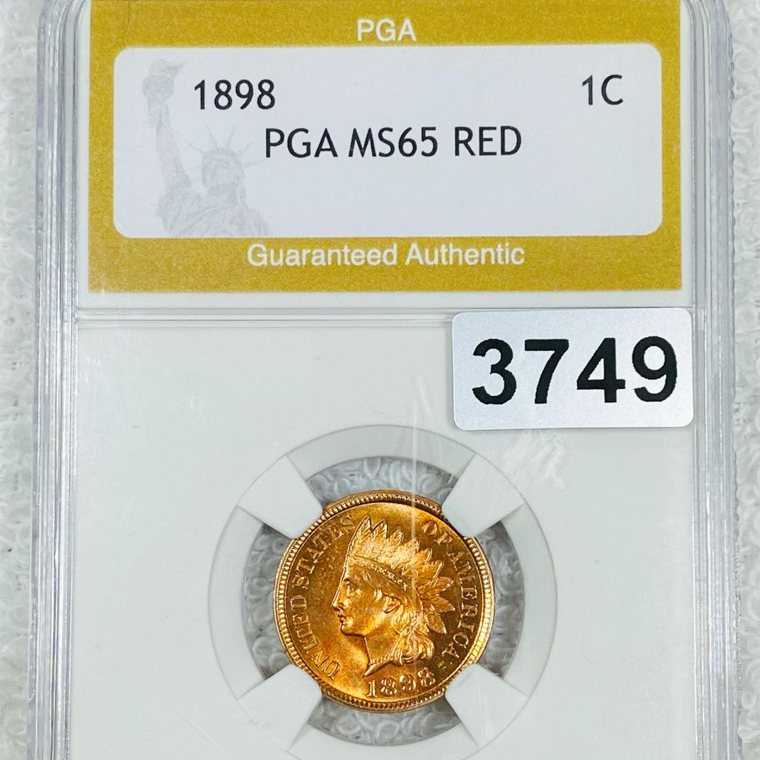 1898 Indian Head Cent PGA - MS65 RED (1 of 2)