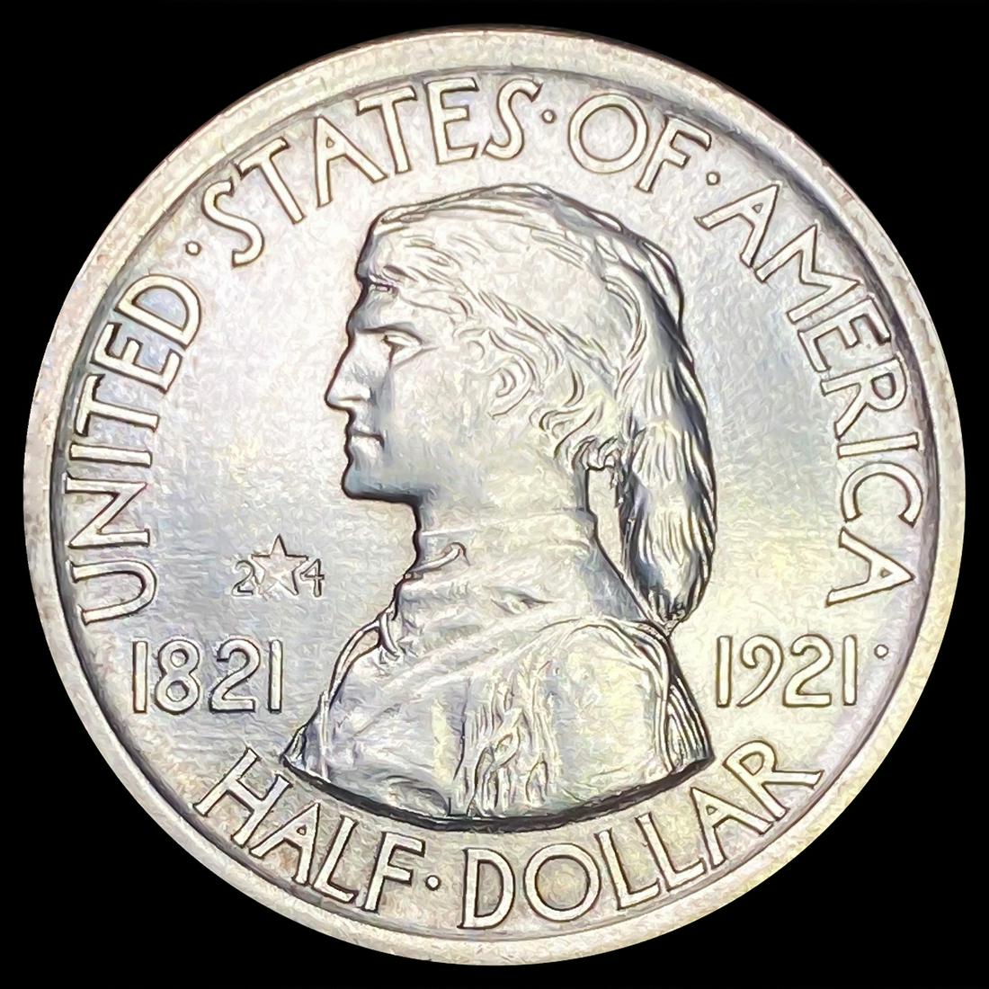1921 2x4 Missouri Half Dollar UNCIRCULATED (1 of 2)