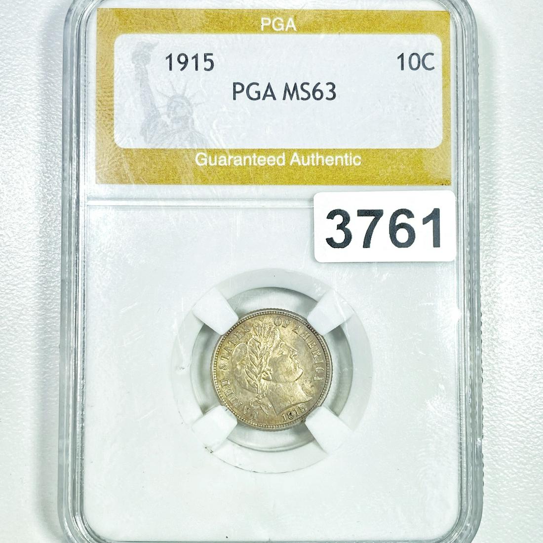 1915 Barber Dime PGA - MS63 (1 of 2)