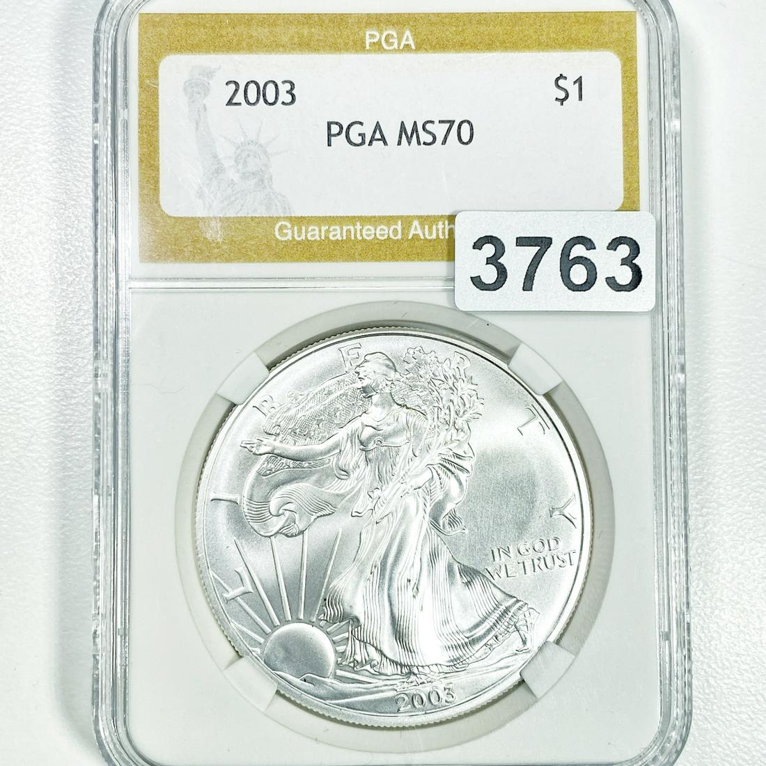 2003 Silver Eagle Dollar PGA - MS70 (1 of 2)