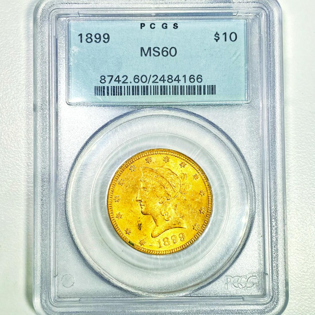 1899 $10 Gold Eagle PCGS - MS60 (1 of 2)
