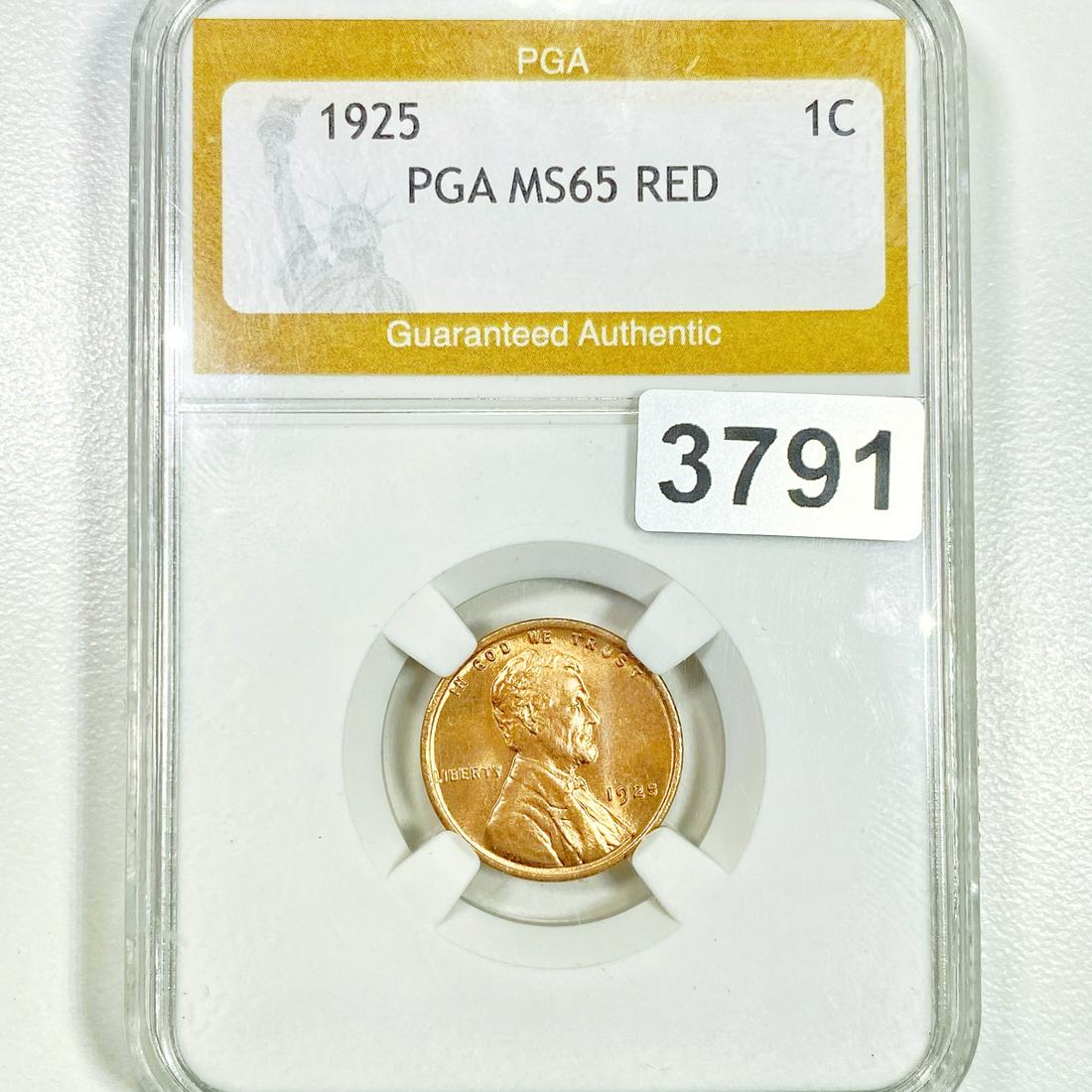 1925 Wheat Cent PGA - MS65 RED (1 of 2)