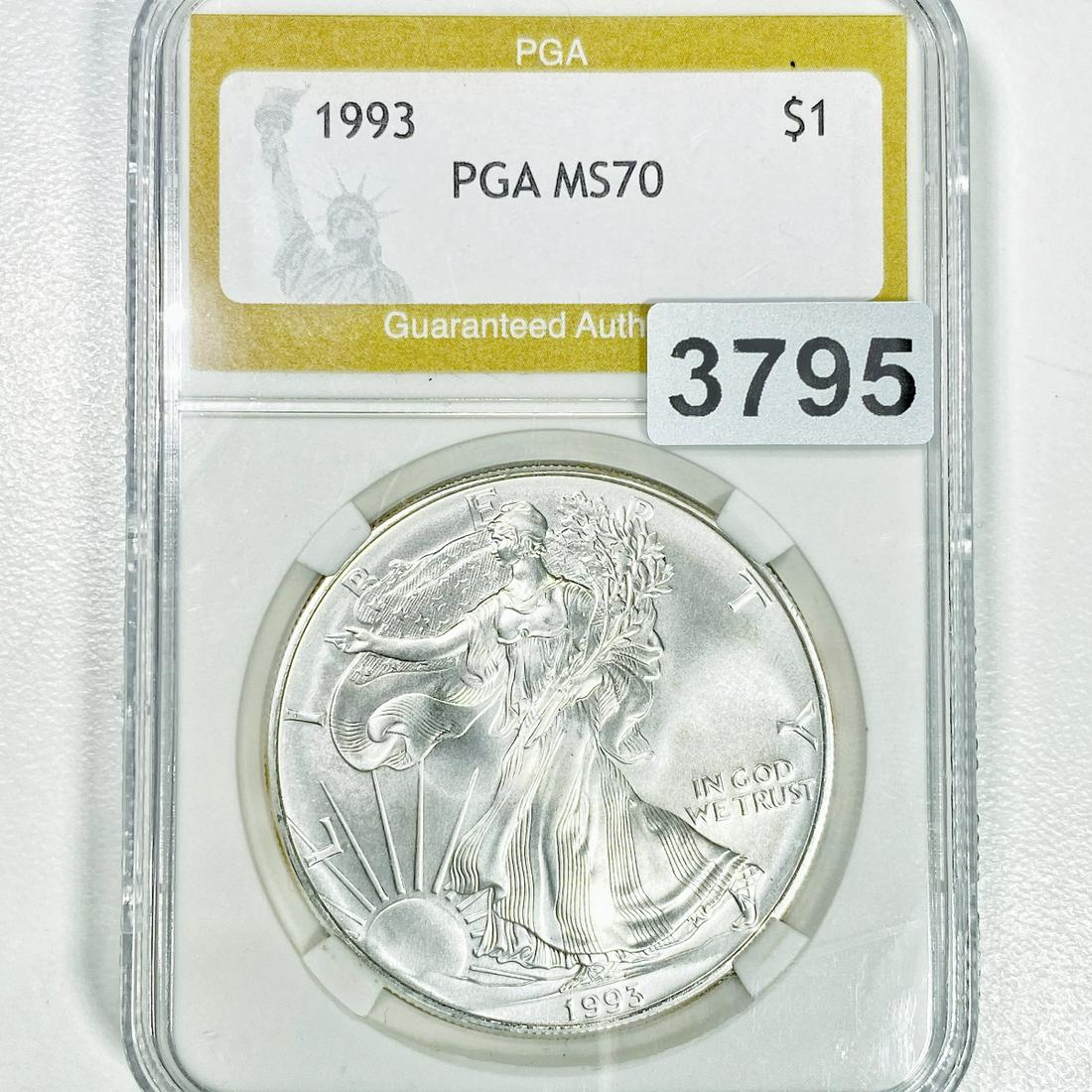 1993 Silver Eagle Dollar PGA - MS70 (1 of 2)