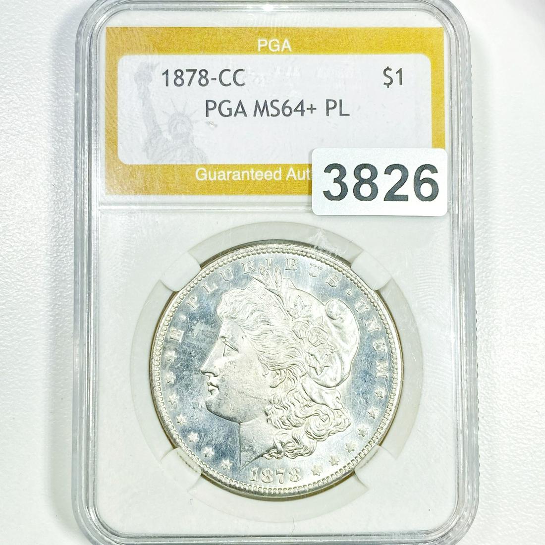 1878-CC Morgan Silver Dollar PGA - MS64+ PL (1 of 2)