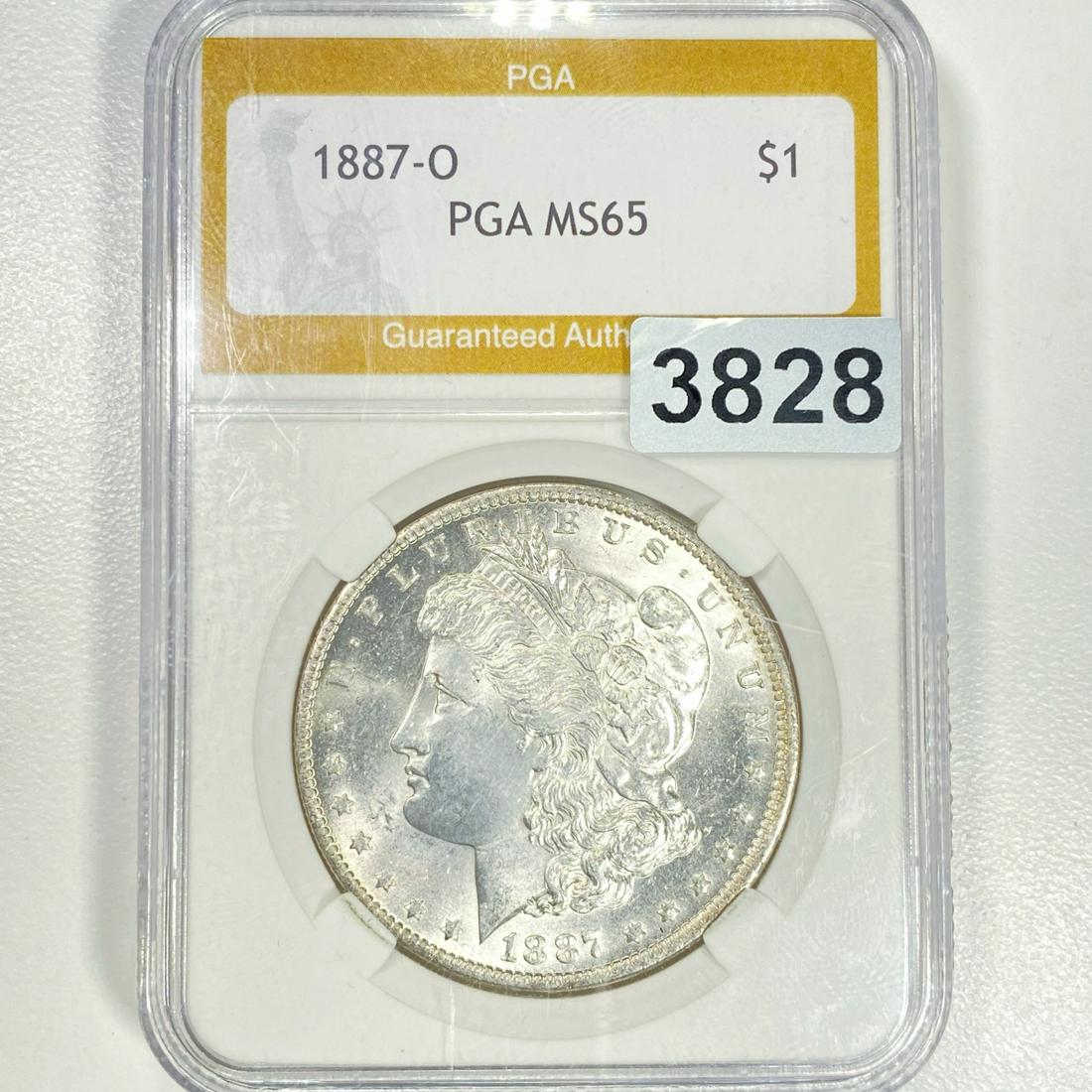 1887-O Morgan Silver Dollar PGA - MS65 (1 of 2)