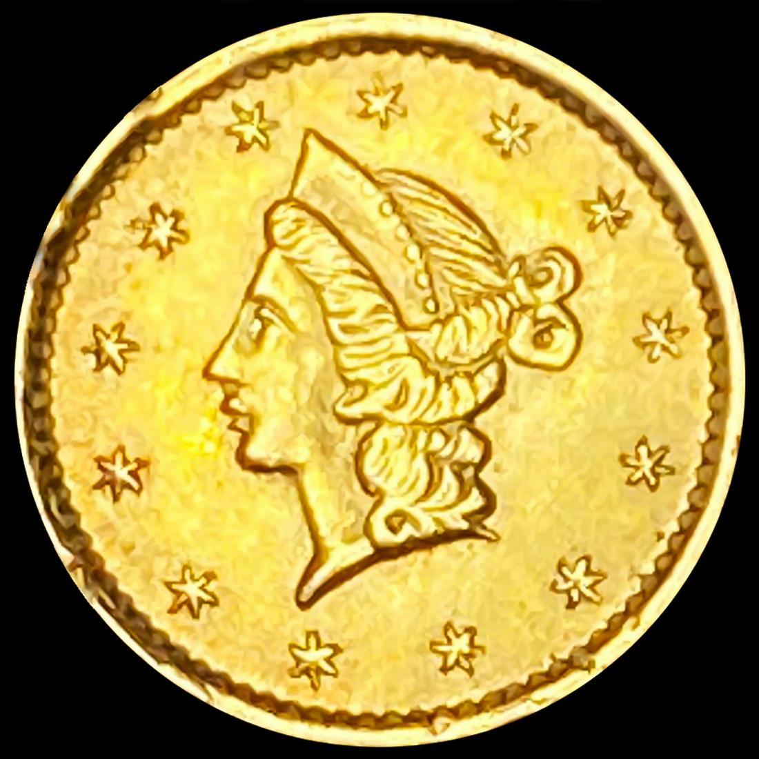 1852 Round Liberty Gold Half Dollar UNCIRCULATED (1 of 2)