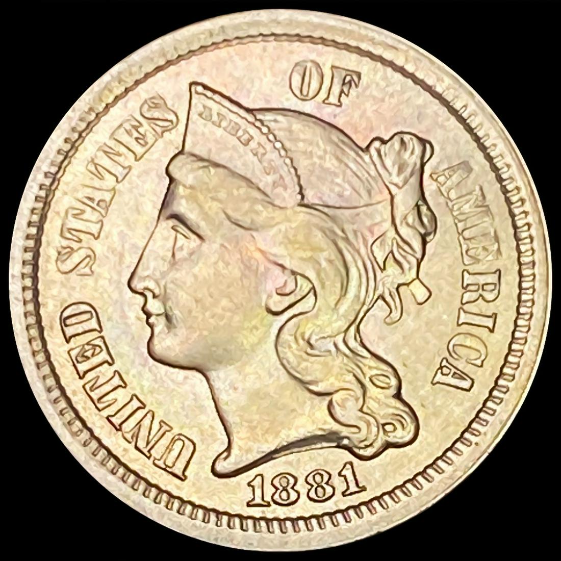 1881 Nickel Three Cent UNCIRCULATED (1 of 2)