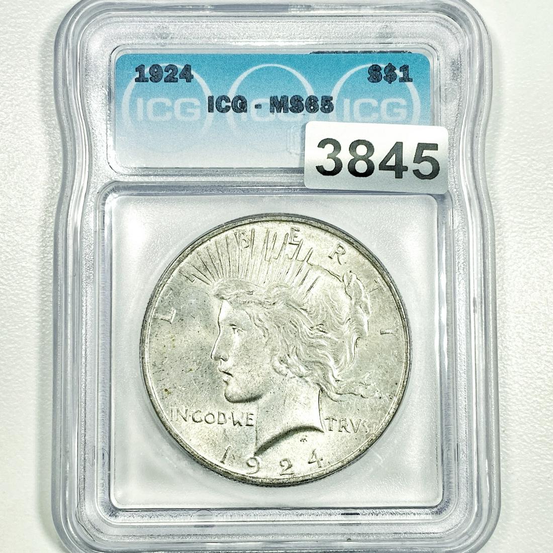 1924 Silver Peace Dollar ICG - MS65 (1 of 2)