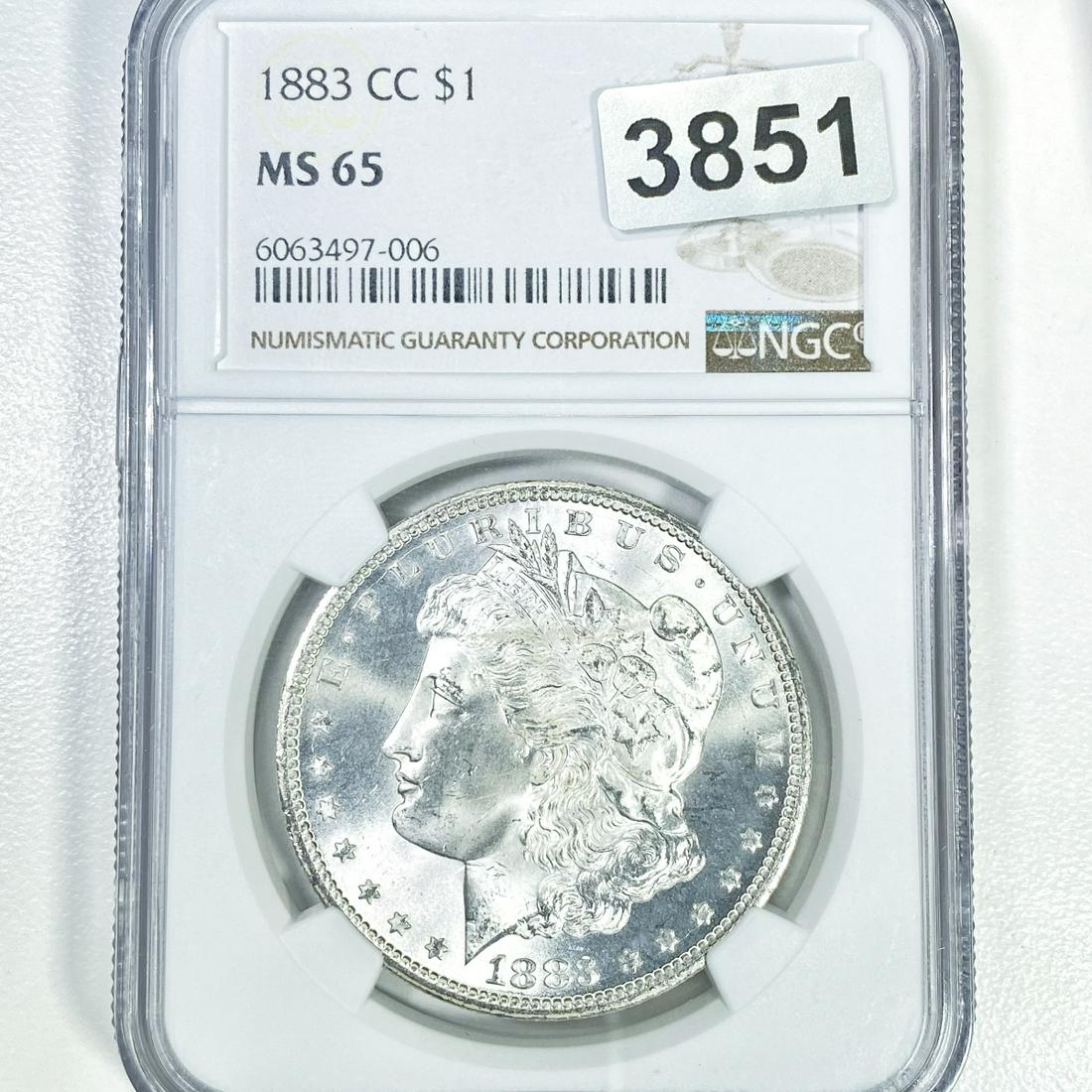 1883-CC Morgan Silver Dollar NGC - MS65 (1 of 2)