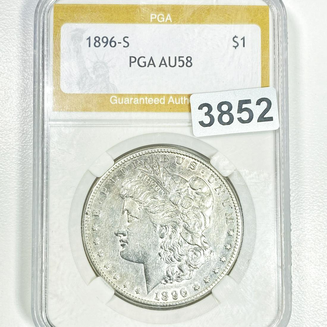 1896-S Morgan Silver Dollar PGA - AU58 (1 of 2)