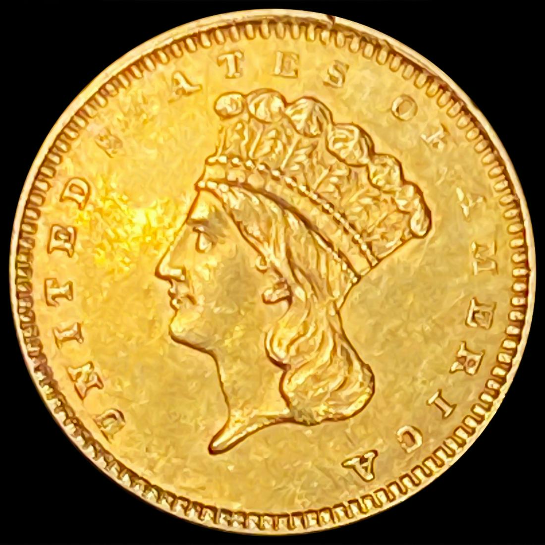 1861 Ty 3 Rare Gold Dollar LIGHTLY CIRCULATED (1 of 2)