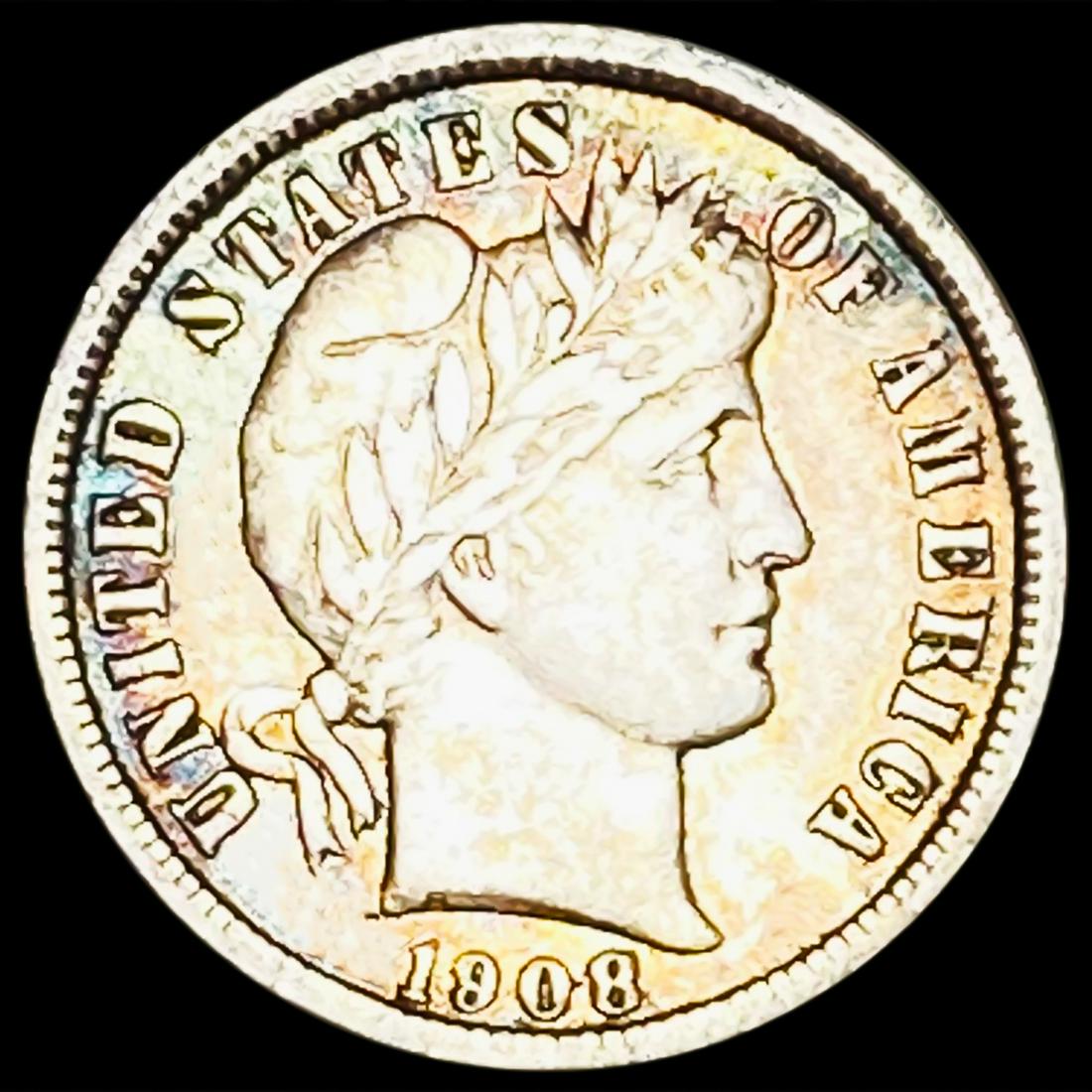 1908 Barber Dime LIGHTLY CIRCULATED (1 of 2)