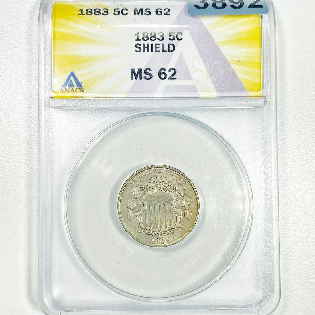 1883 Shield Nickel ANACS - MS62 (1 of 2)