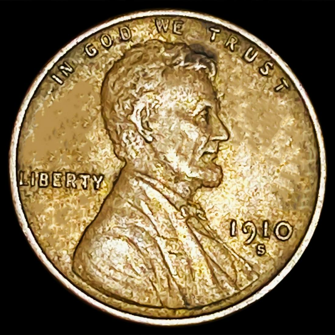 1910-S Wheat Cent CLOSELY UNCIRCULATED (1 of 2)