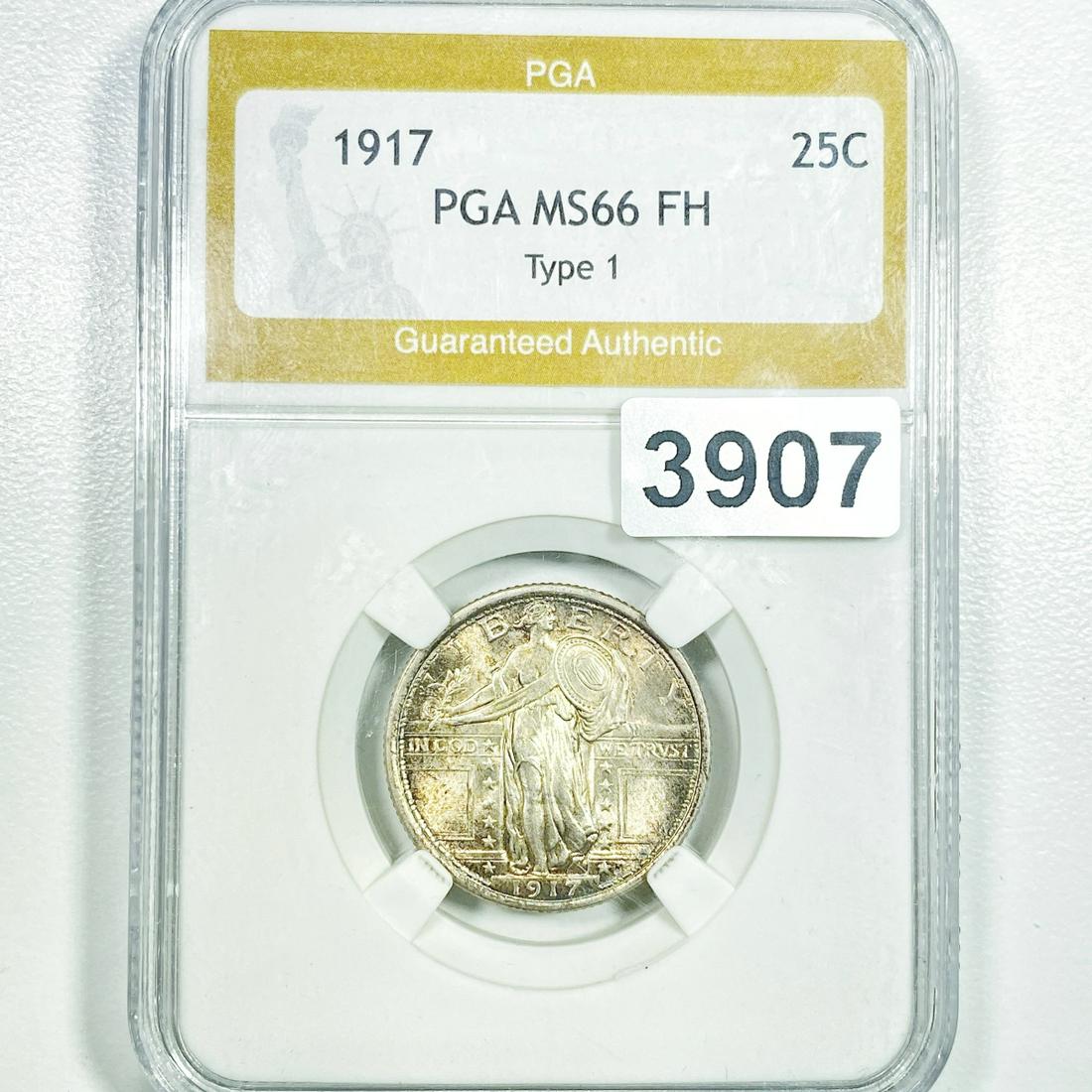 1917 Type 1 Standing Liberty Quarter PGA - MS66 (1 of 2)