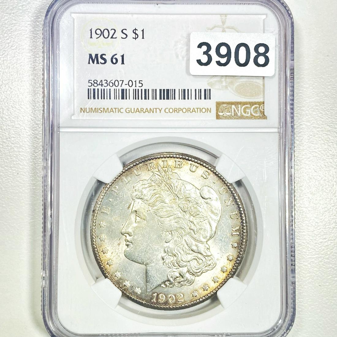 1902-S Morgan Silver Dollar NGC - MS61 (1 of 2)