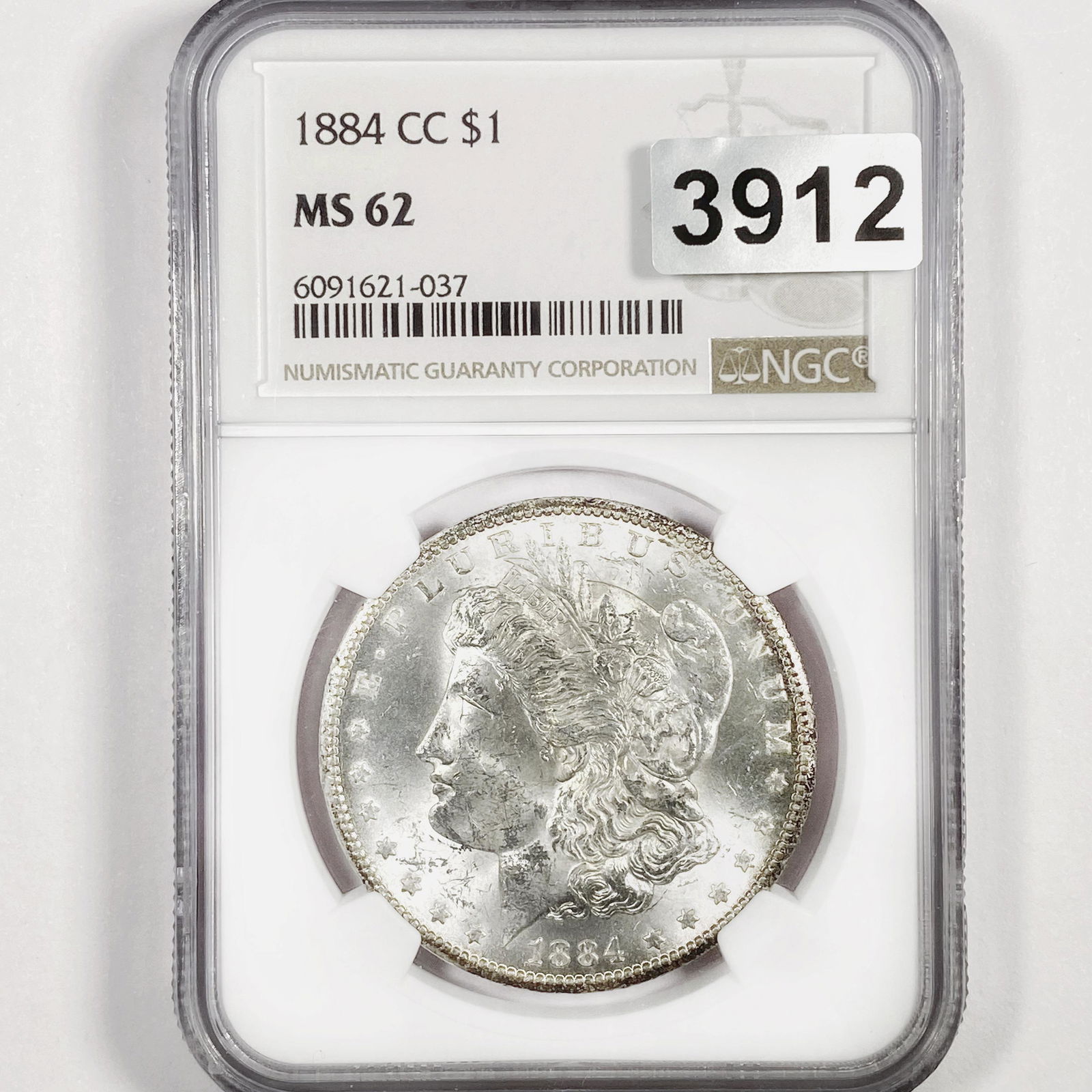 1884-CC Morgan Silver Dollar NGC - MS62 (1 of 2)