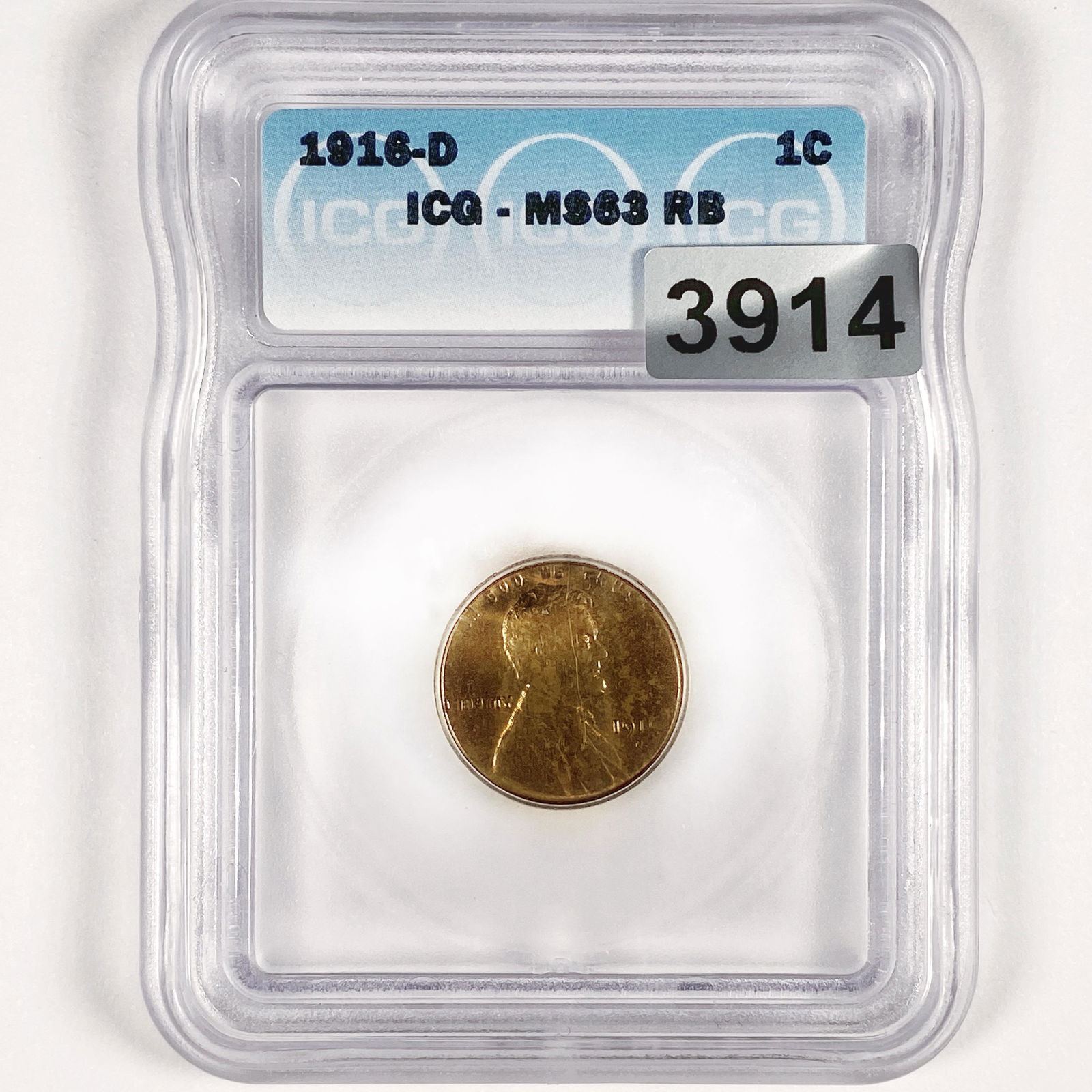 1916-D Wheat Cent ICG - MS63 RB (1 of 2)