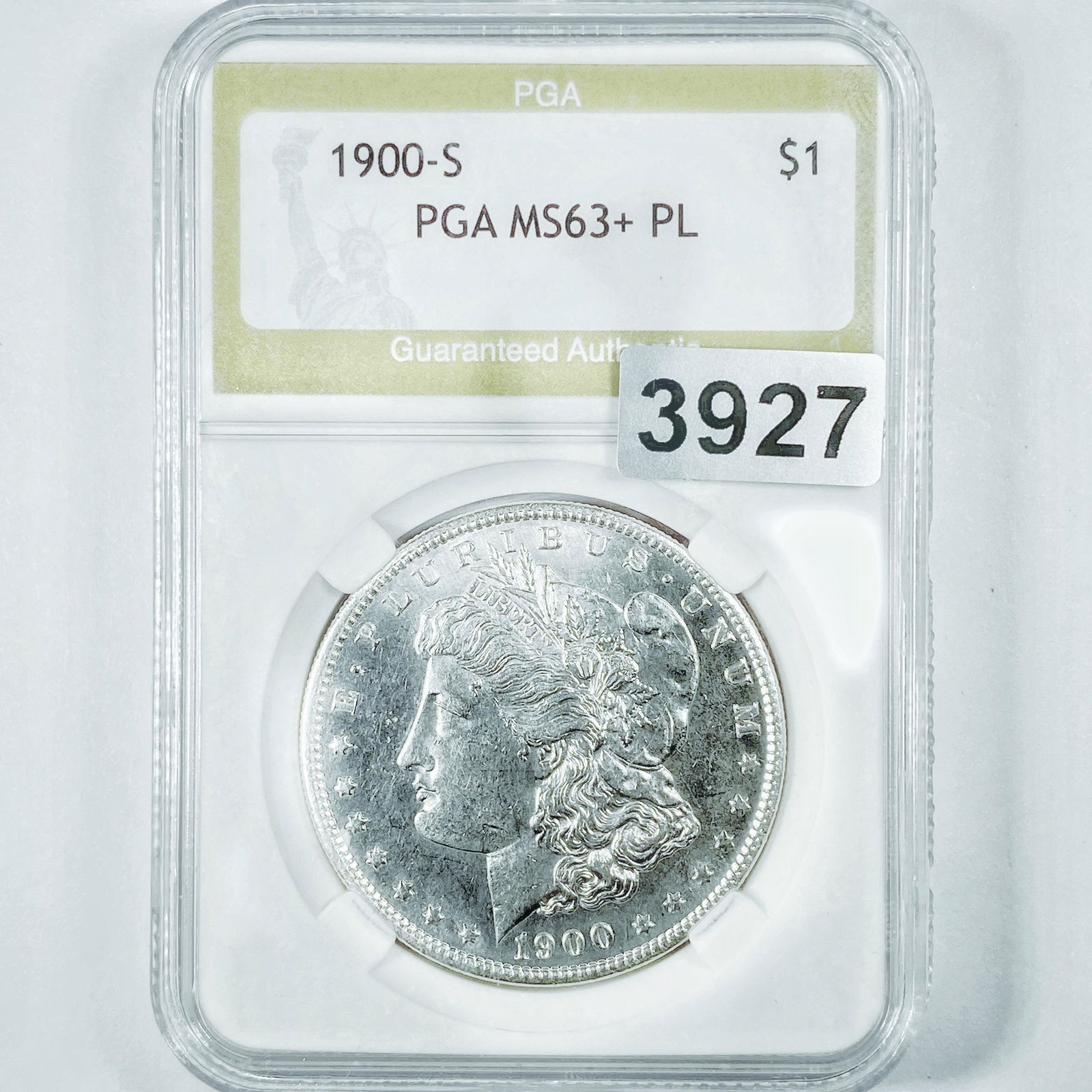 1900-S Morgan Silver Dollar PGA - MS63+ PL (1 of 2)