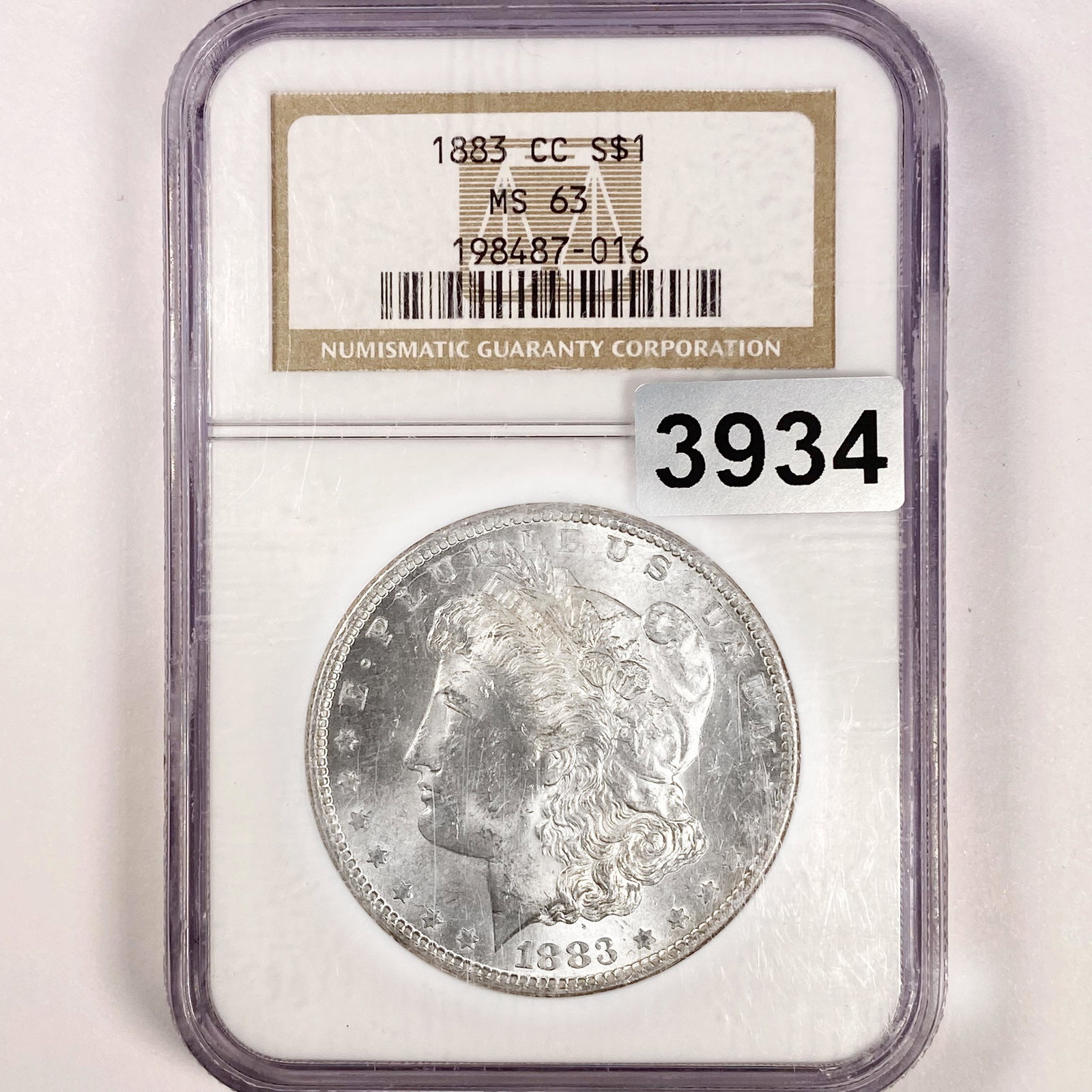 1883-CC Morgan Silver Dollar NGC - MS63 (1 of 2)