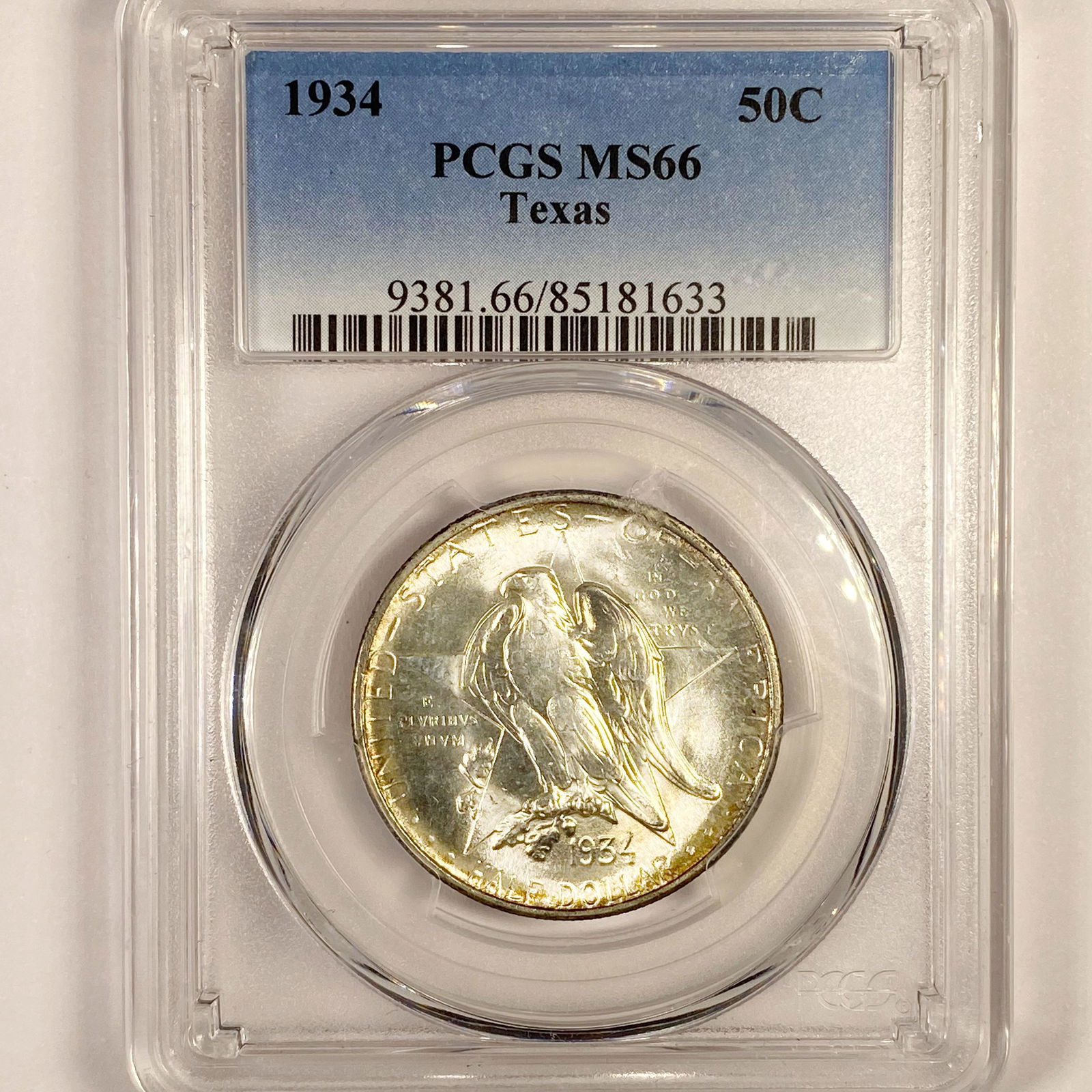 1934 Texas Half Dollar PCGS - MS66 (1 of 2)