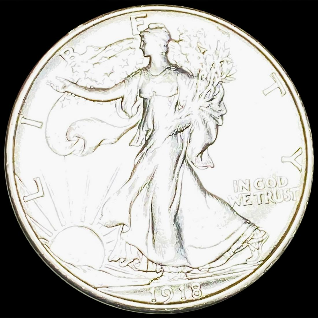 1918-S Walking Liberty Half Dollar UNCIRCULATED (1 of 2)