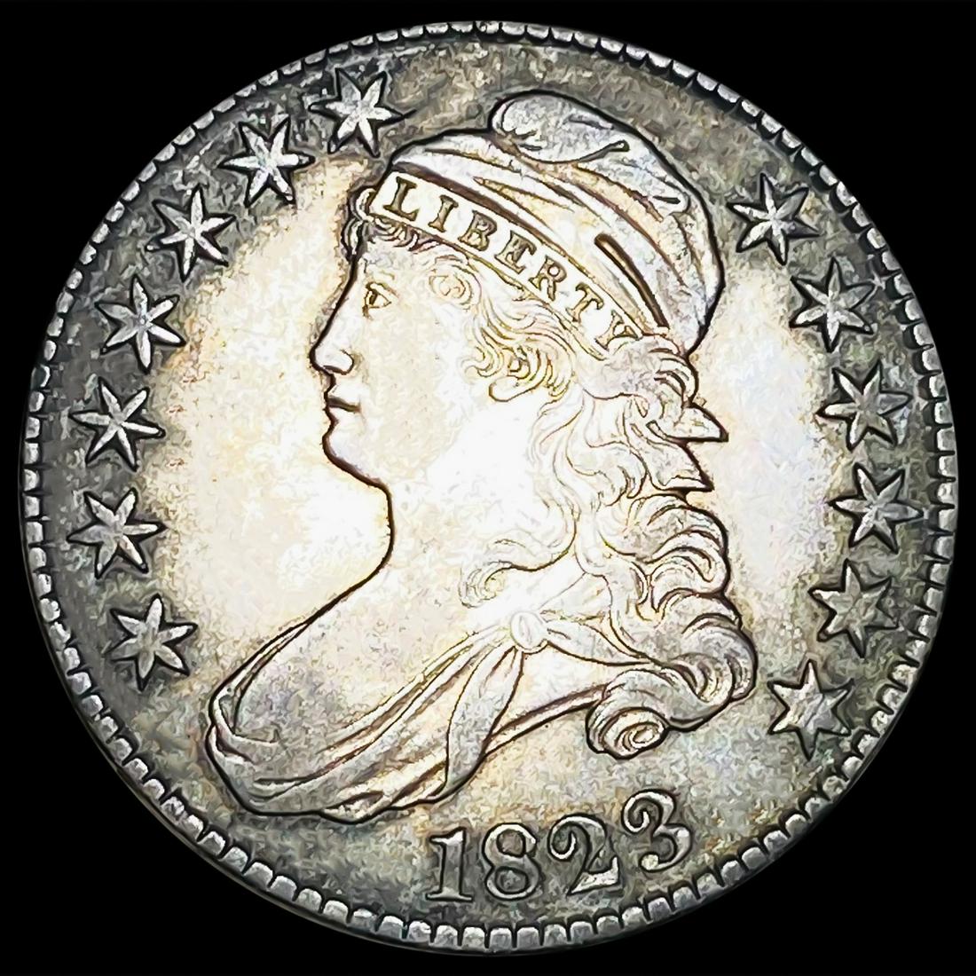 1823 Capped Bust Half Dollar NEARLY UNCIRCULATED (1 of 2)